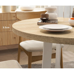 Masa Homcom 83A-074V01ND (Natural/White) Thumb