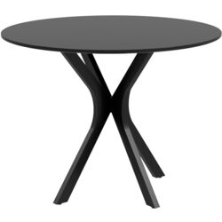 Стол Homcom 83A-075V82BK 100x100x75 cm (Black) Thumb