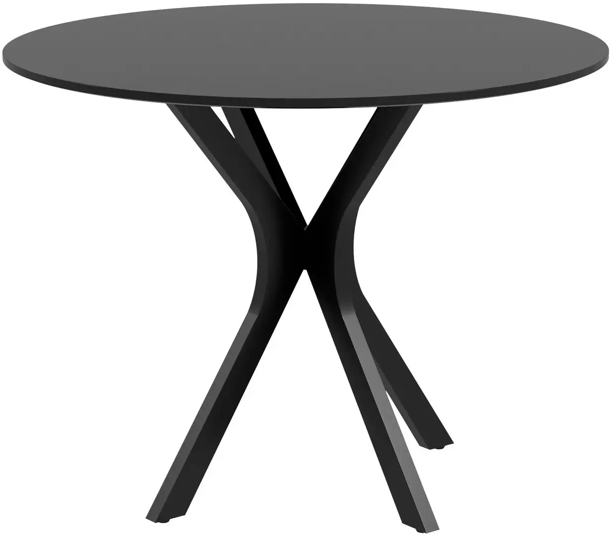 Стол Homcom 83A-075V82BK 100x100x75 cm (Black) - 2