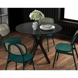 Стол Homcom 83A-075V82BK 100x100x75 cm (Black) Thumb