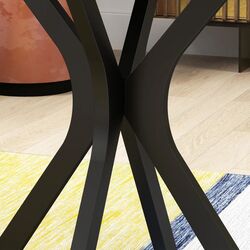 Стол Homcom 83A-075V82BK 100x100x75 cm (Black) Thumb