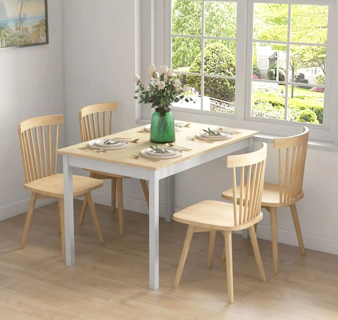 Masa Homcom 83A-103V00ND (Natural/White)