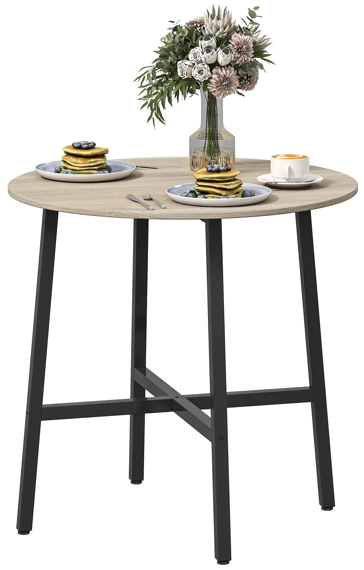 Стол Homcom 83A-266V00ND (Natural/Black) - 2