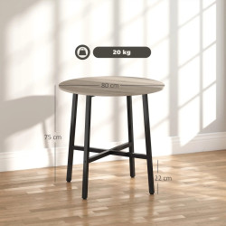 Стол Homcom 83A-266V00ND (Natural/Black) Thumb