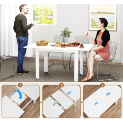 Стол раскладной Homcom 83A-233V00WT (White) Thumb