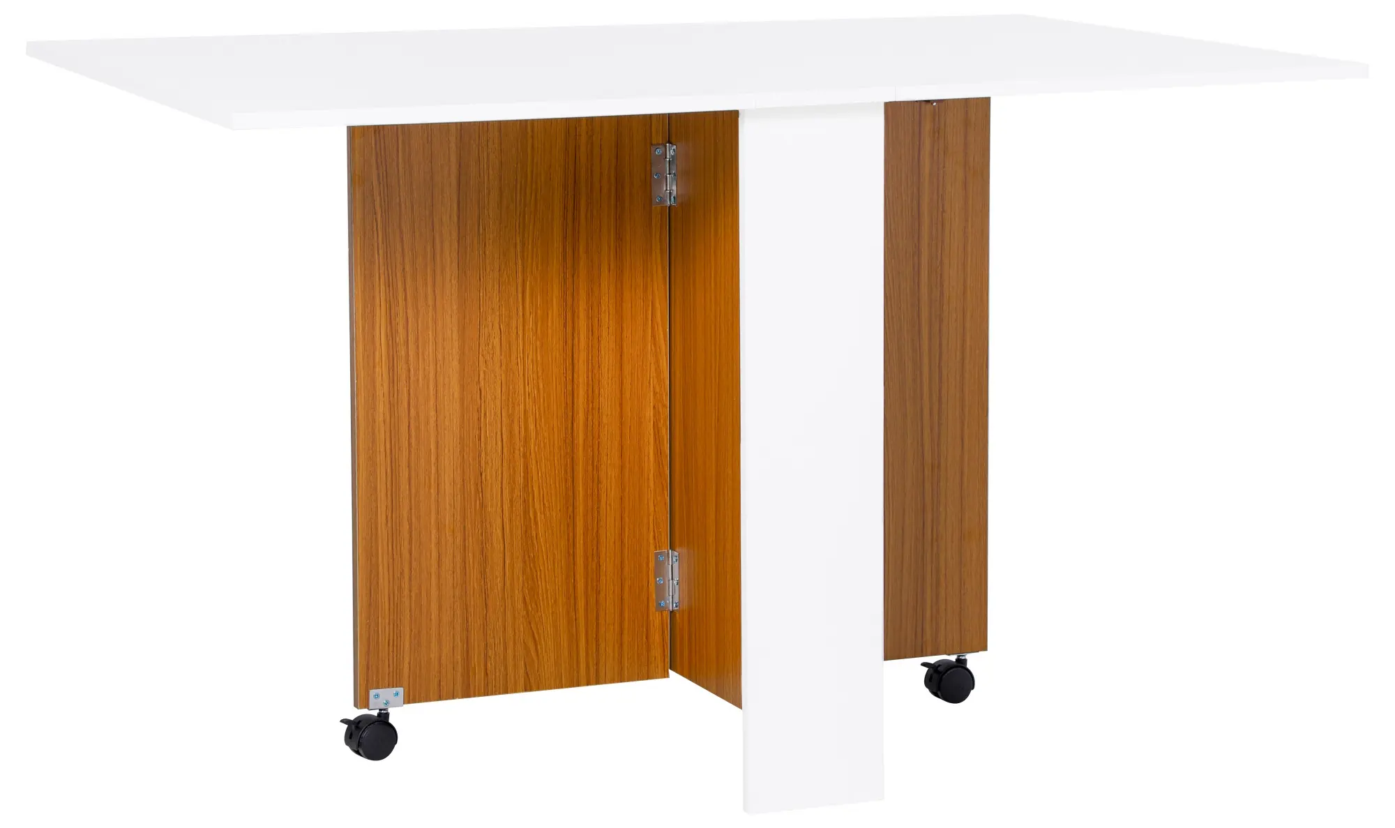 Masa pliabila Homcom 833-412 (White/Natural) - 2