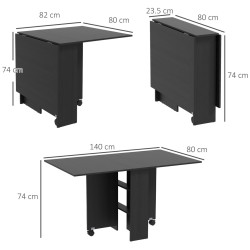 Стол складной Homcom 833-413V80BK (Black) Thumb