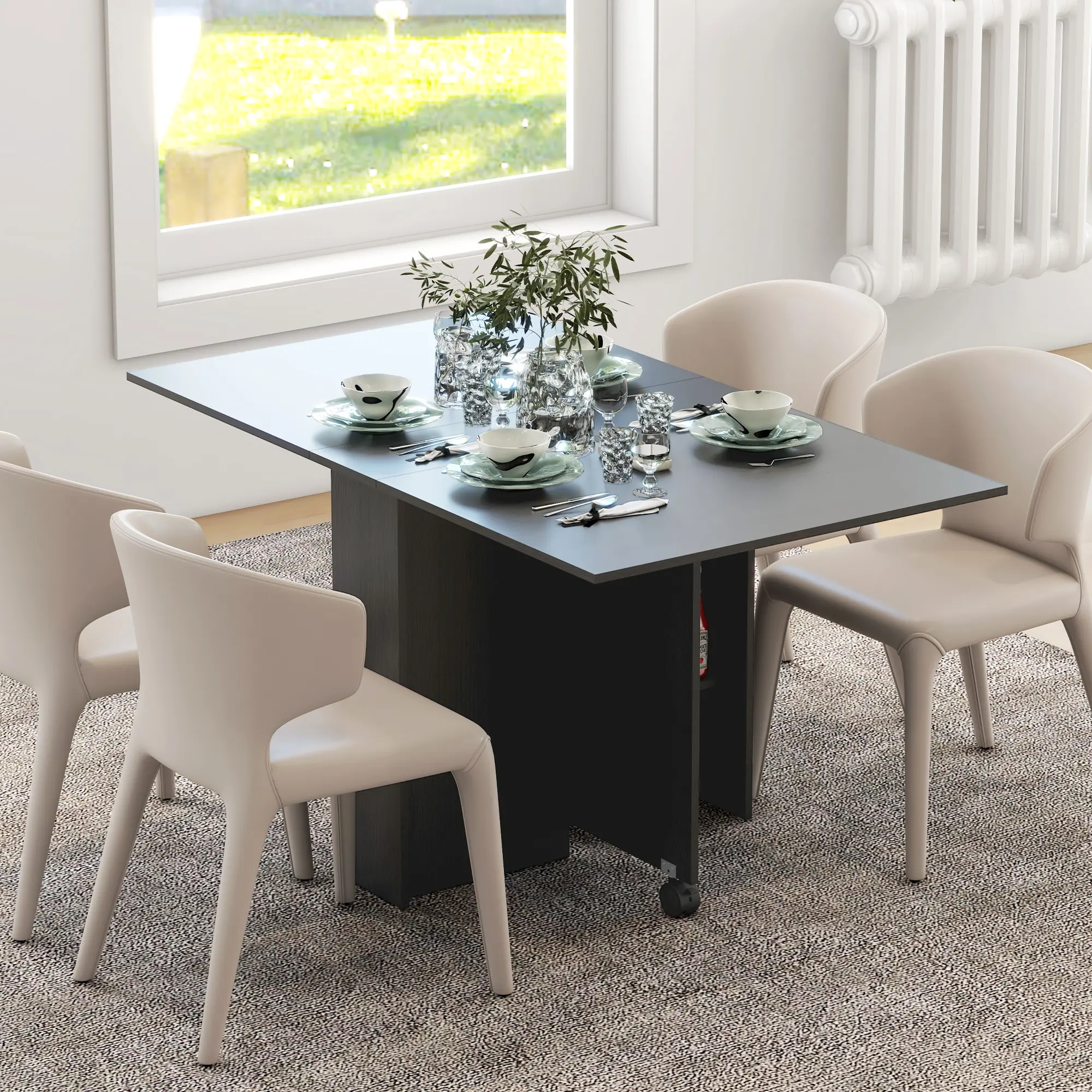 Стол складной Homcom 833-413V80BK (Black) - 8