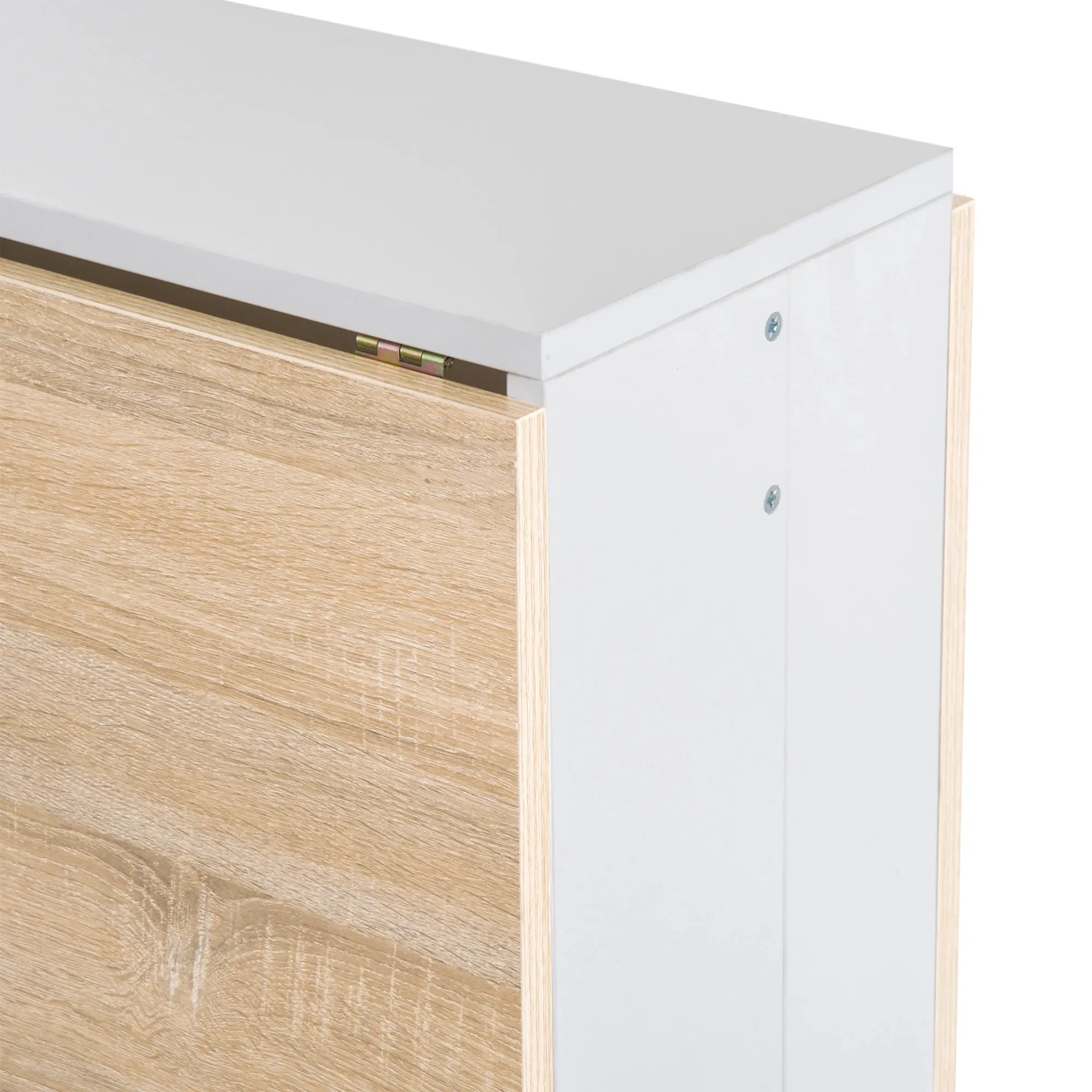 Masa pliabila Homcom 833-447 (White/Oak) - 5