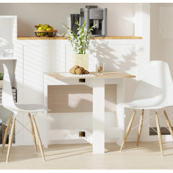 Masa pliabila Homcom 833-447 (White/Oak) Thumb