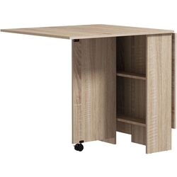 Masa pliabila Homcom 835-058V01ND 23/140x75x74 cm (Natural Wood) Thumb