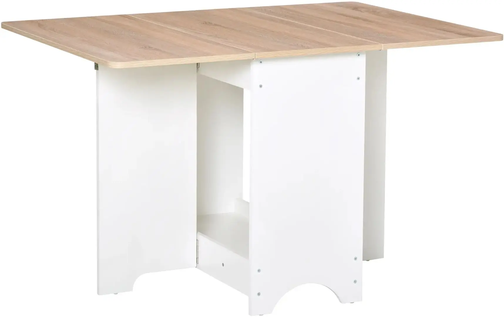 Стол складной Homcom 835-339 38/118x80x72 cm (White/Wood) - 2