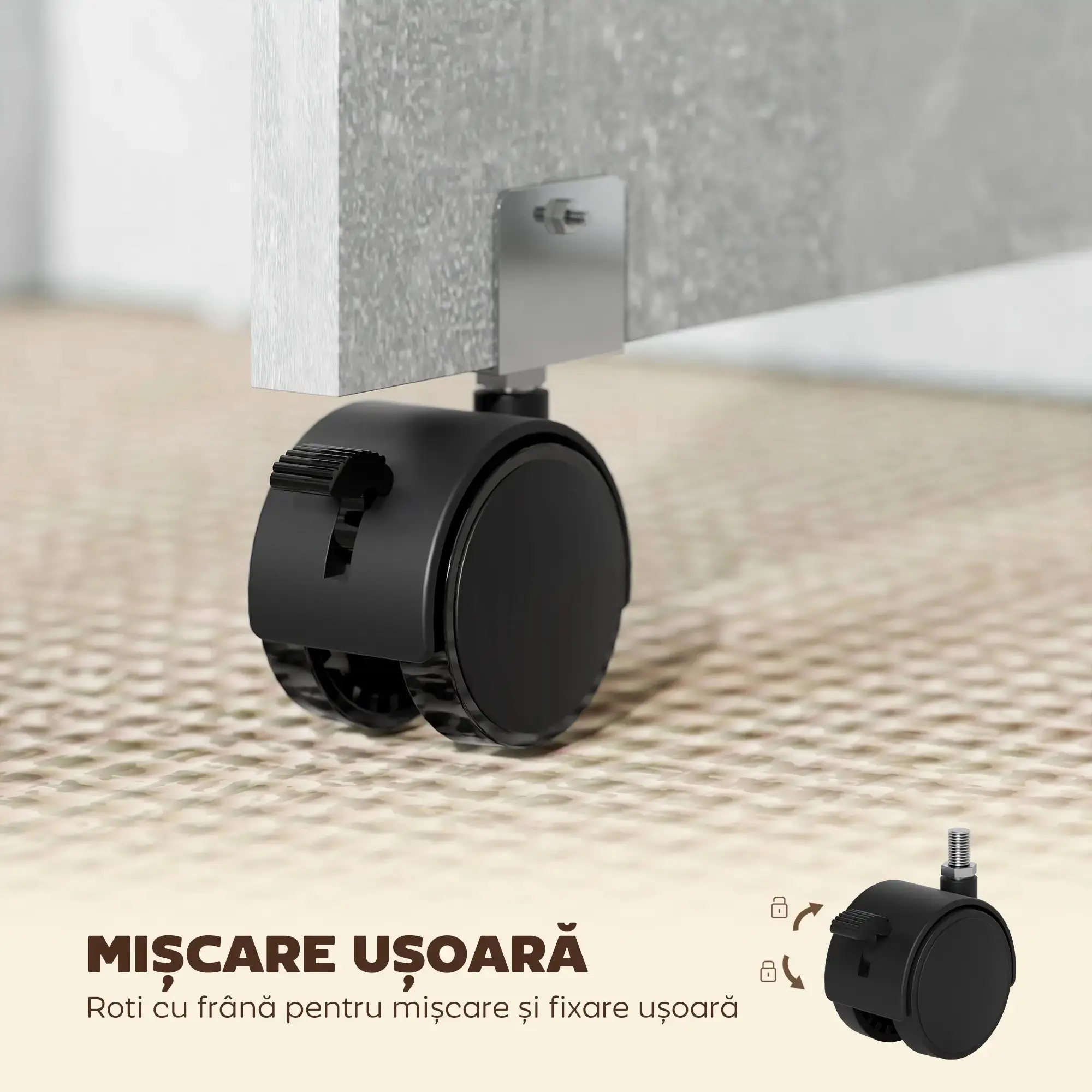 Masa pliabila Homcom 835-621V00GY (Grey) - 6