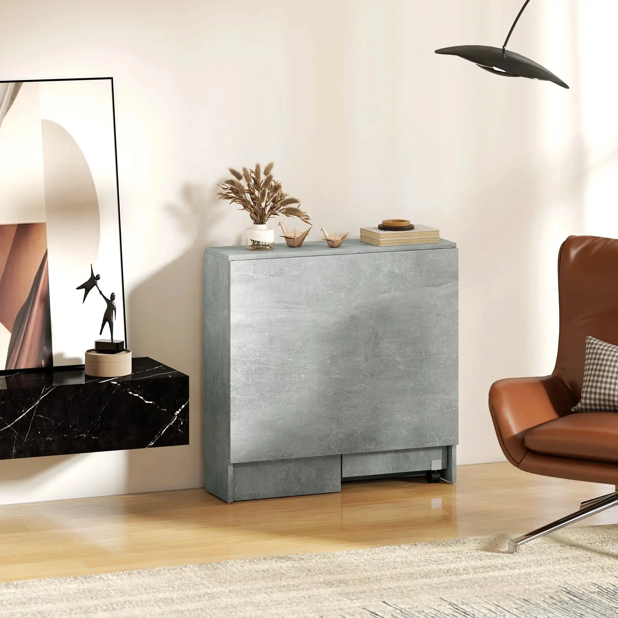 Masa pliabila Homcom 835-621V00GY (Grey) - 7