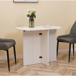 Masa pliabila Homcom 835-650WT (White) Thumb