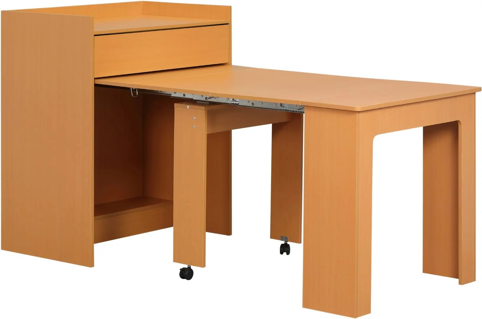 Стол складной Homcom 835-682GY 180/52х84x100 cm (Natural Wood) - 2