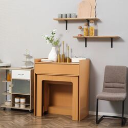 Стол складной Homcom 835-682GY 180/52х84x100 cm (Natural Wood) Thumb