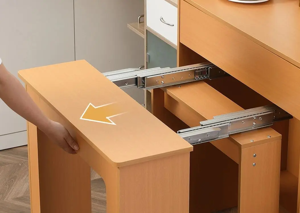 Стол складной Homcom 835-682GY 180/52х84x100 cm (Natural Wood) - 7