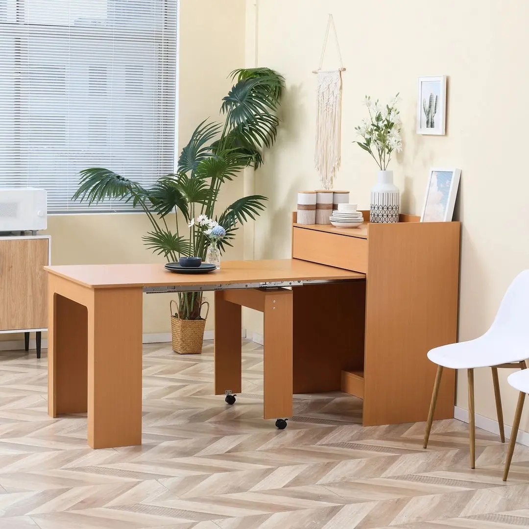 Стол складной Homcom 835-682GY 180/52х84x100 cm (Natural Wood)