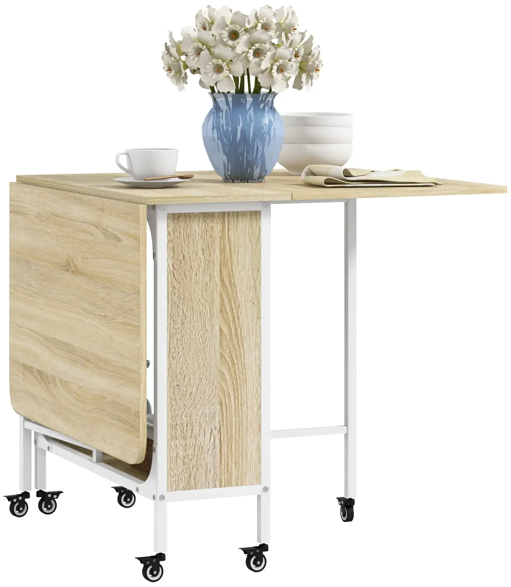 Masa pliabila Homcom 835-789V00ND (Natural) - 3