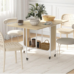 Masa pliabila Homcom 835-789V00ND (Natural)