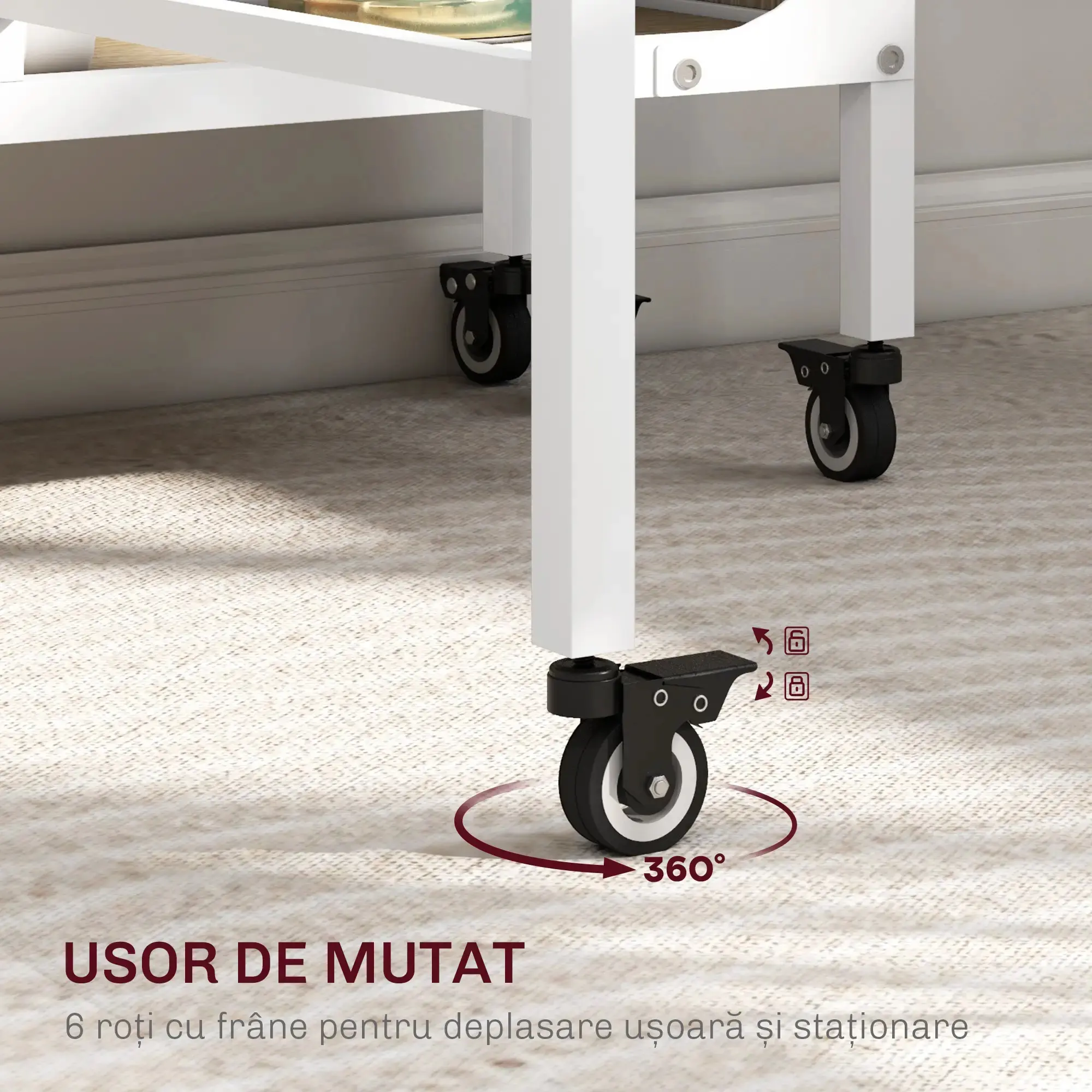 Masa pliabila Homcom 835-789V00ND (Natural) - 7