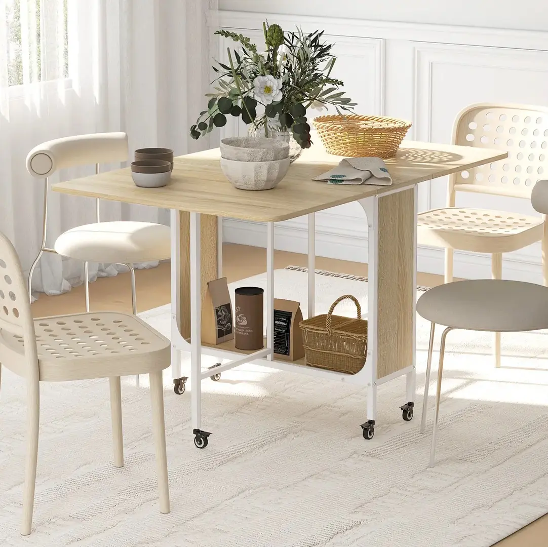 Masa pliabila Homcom 835-789V00ND (Natural)