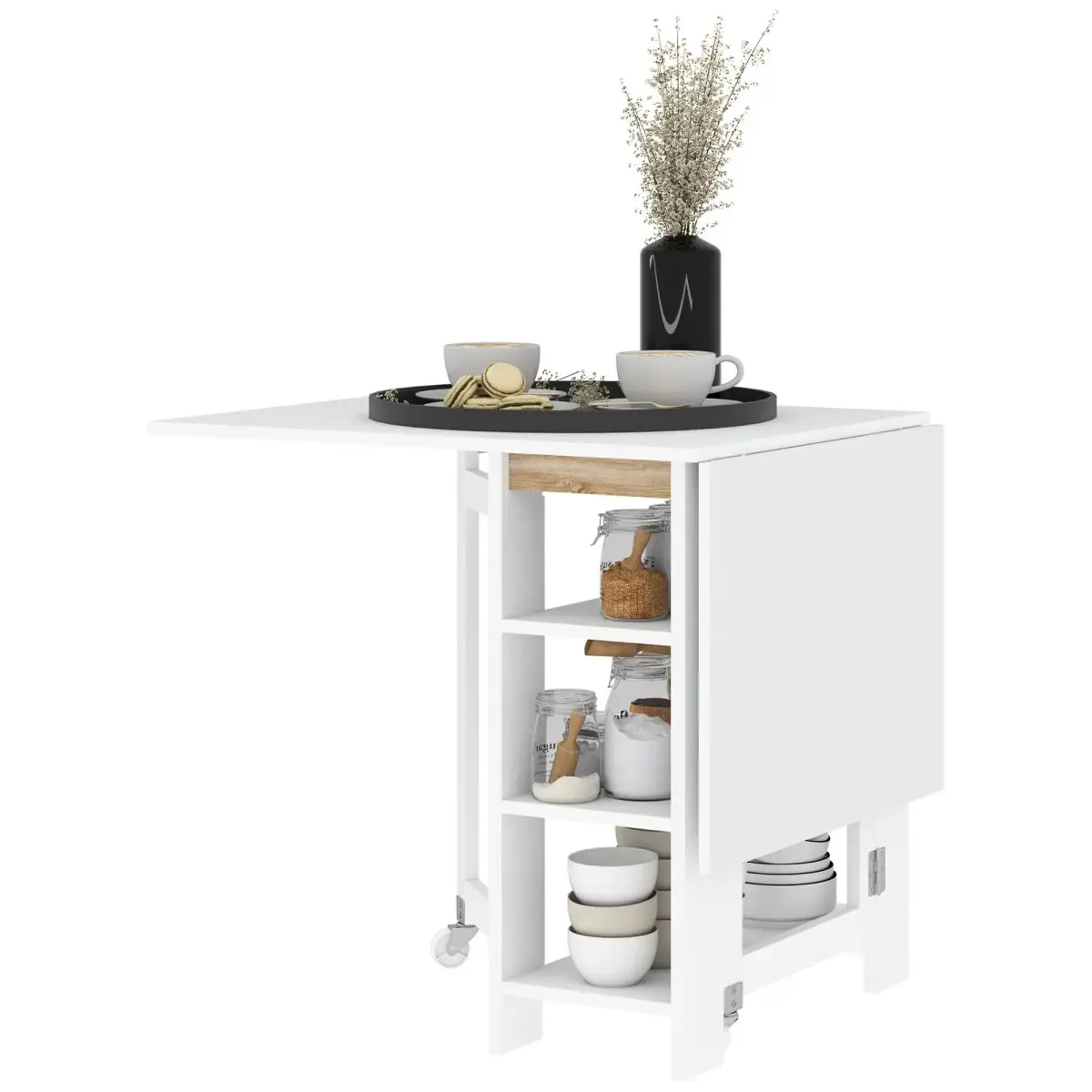 Стол складной Homcom 83A-112V80WT (White) - 3