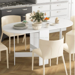 Masa pliabila Homcom 83A-116V80WT (White)