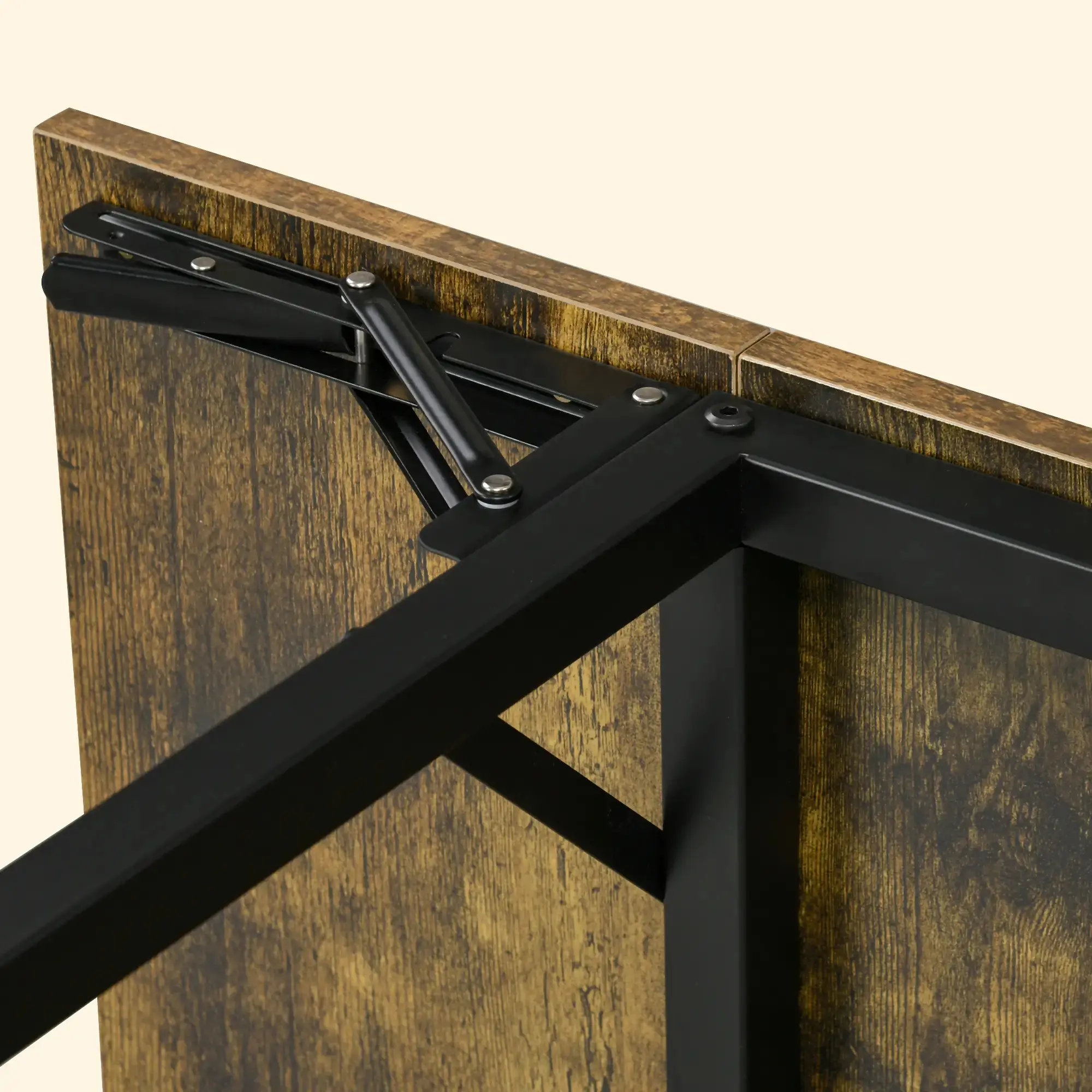 Masa pliabila Homcom 83A-150V80RB (Rustic Brown) - 5