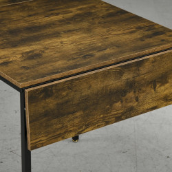 Masa pliabila Homcom 83A-150V80RB (Rustic Brown) Thumb