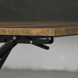 Masa pliabila Homcom 83A-150V80RB (Rustic Brown) Thumb