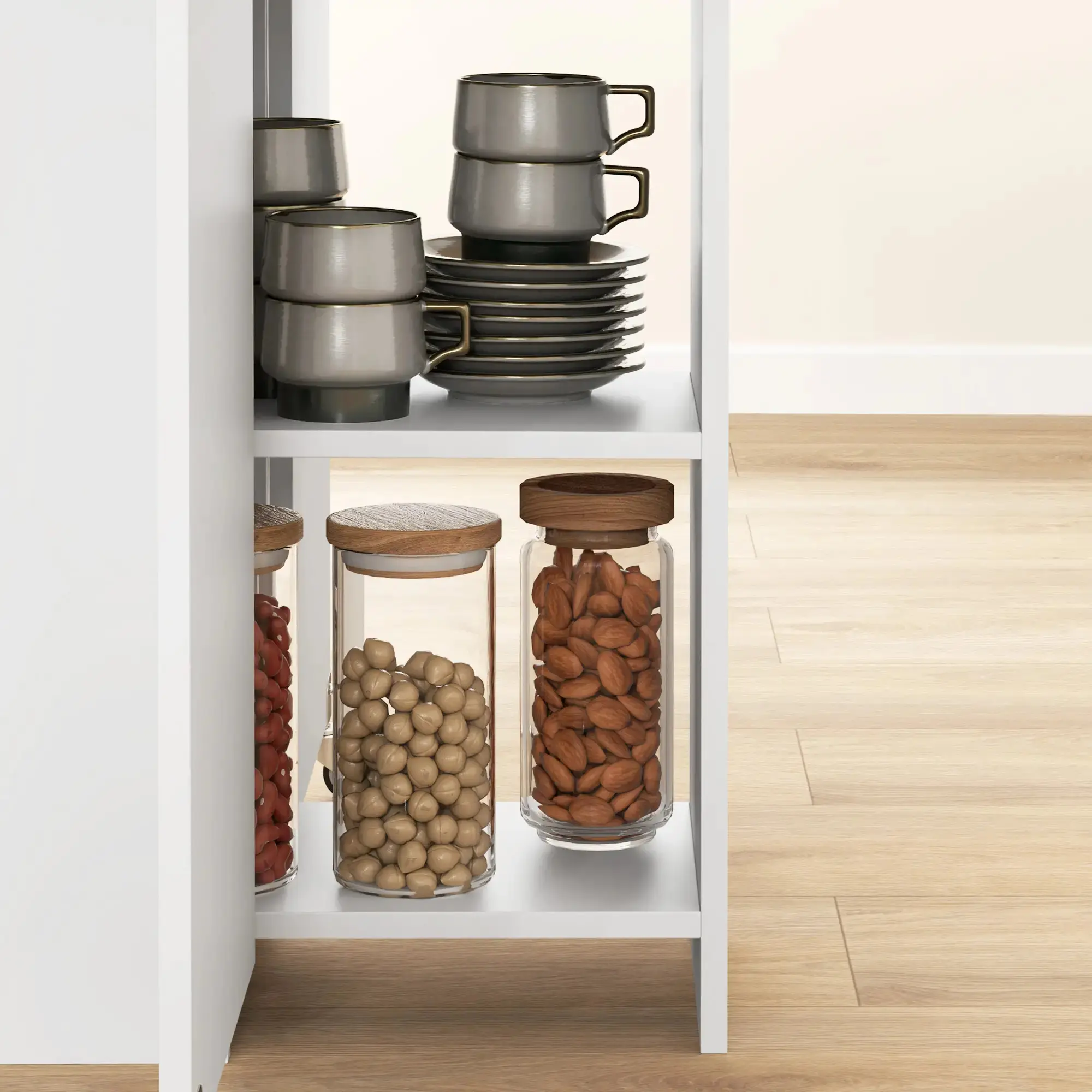 Стол складной Homcom 83A-201V00AK (Oak/White) - 7