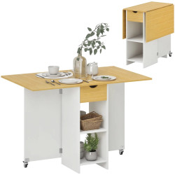 Стол складной Homcom 83A-201V00AK (Oak/White) Thumb