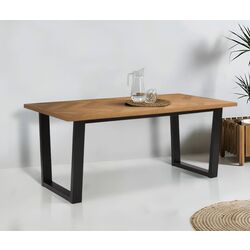 Стол Home Affaire 180x90x72.5 (Black/Natural)