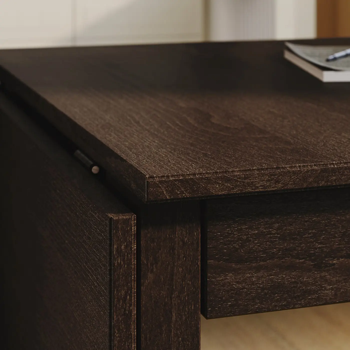 Складной стол Ikea Nasinge 48/104/159x85 (Коричневый) - 3