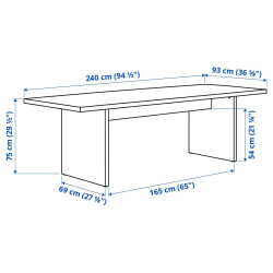 Стол Ikea Bergshyttan 240x93 (Береза) Thumb