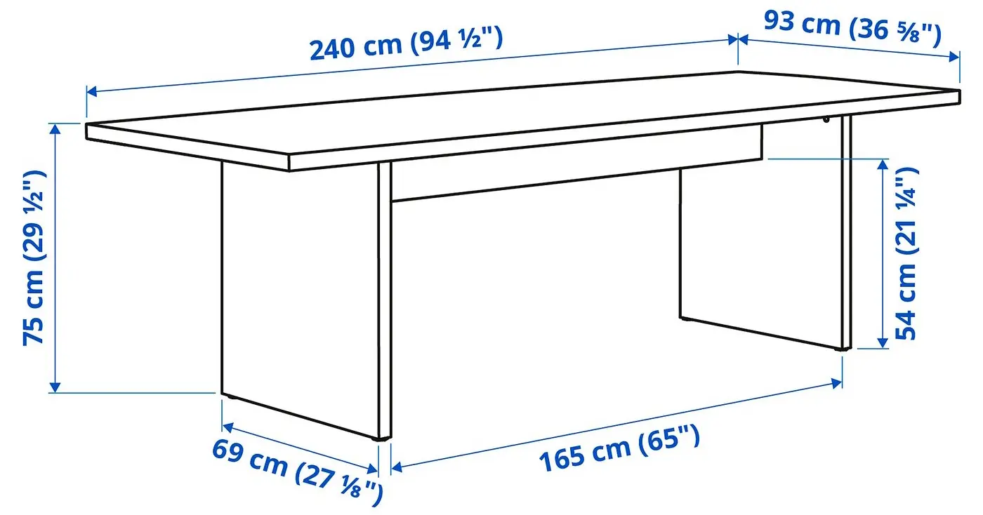 Стол Ikea Bergshyttan 240x93 (Береза) - 5