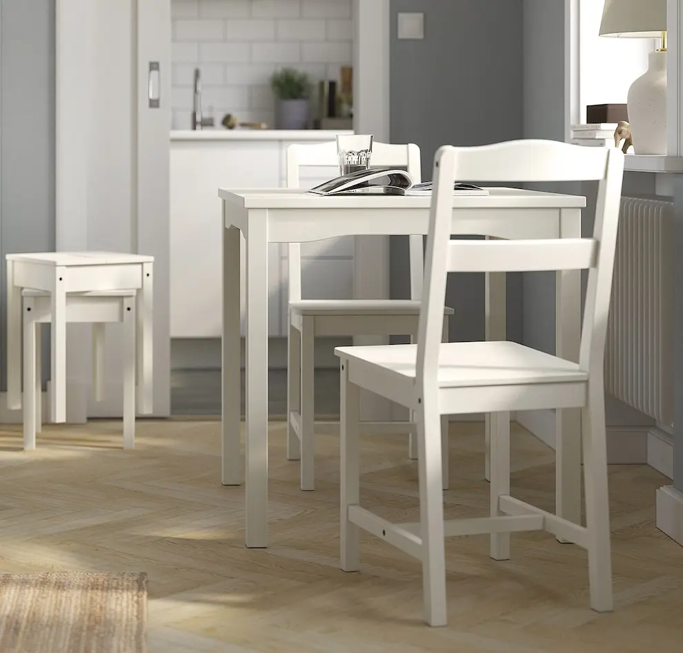 Masa Ikea Hauga 74x74 (Alb)