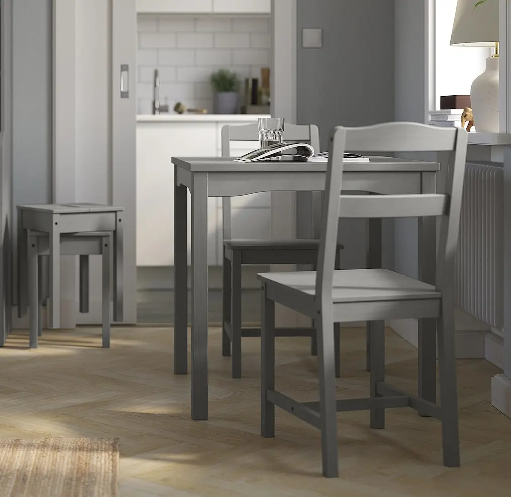 Masa Ikea Hauga 74x74 (Gri)