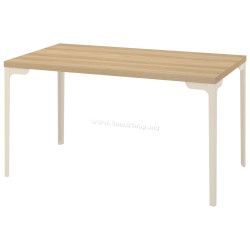 Стол Ikea Skalsta 140x80 (Дуб/Светло-серо-бежевый)