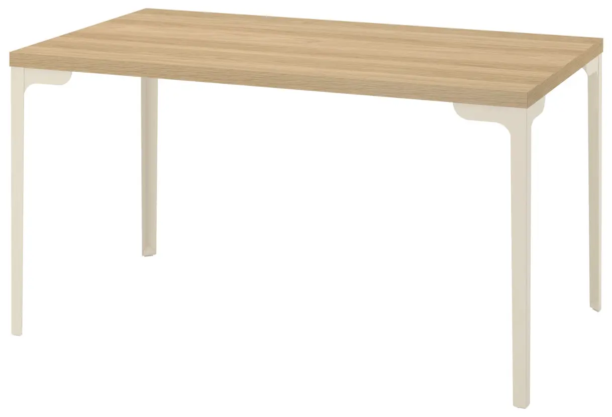 Стол Ikea Skalsta 140x80 (Дуб/Светло-серо-бежевый)