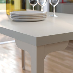 Стол Ikea Skalsta 140x80 (Светло-серо-бежевый) Thumb