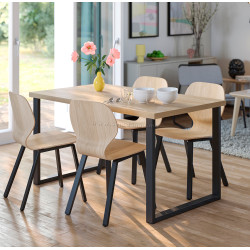 Masa Ikea Skalsta U 140x80 (Stejar/Negru-gri)