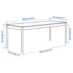 Стол Ikea Tonstad 200x85 (Дубовый шпон) Thumb