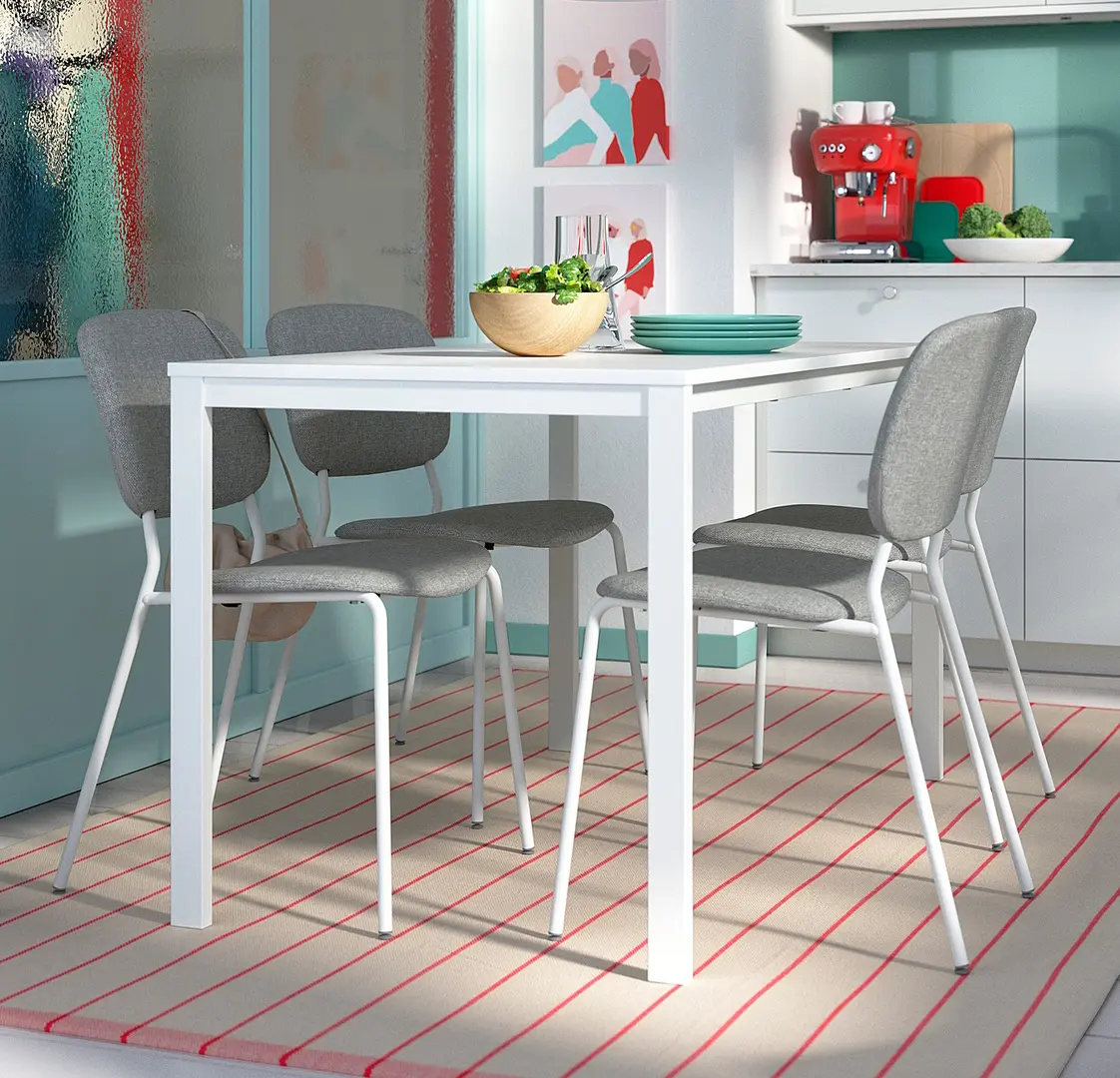 Masa Ikea Vihals 125x74  (Alb)