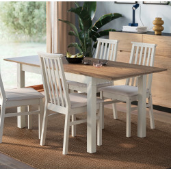 Masa extensibila Ikea Alhult 120/170x80 (Bej/Maro)
