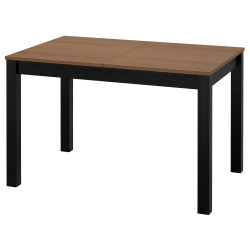 Masa extensibila Ikea Alhult 120/170x80 (Negru/Maro) Thumb