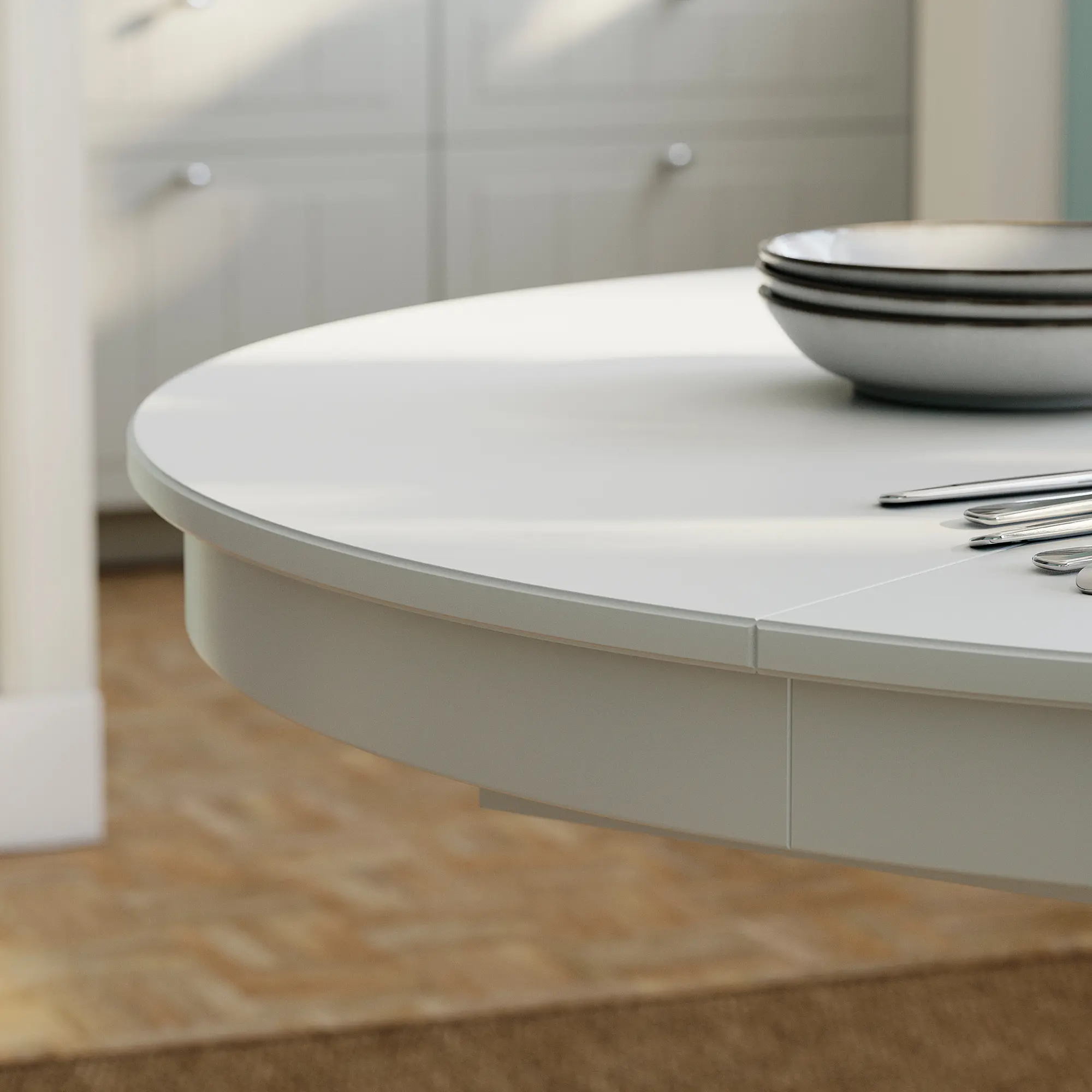 Masa extensibila Ikea Rosentorp 110/155 (Alb)