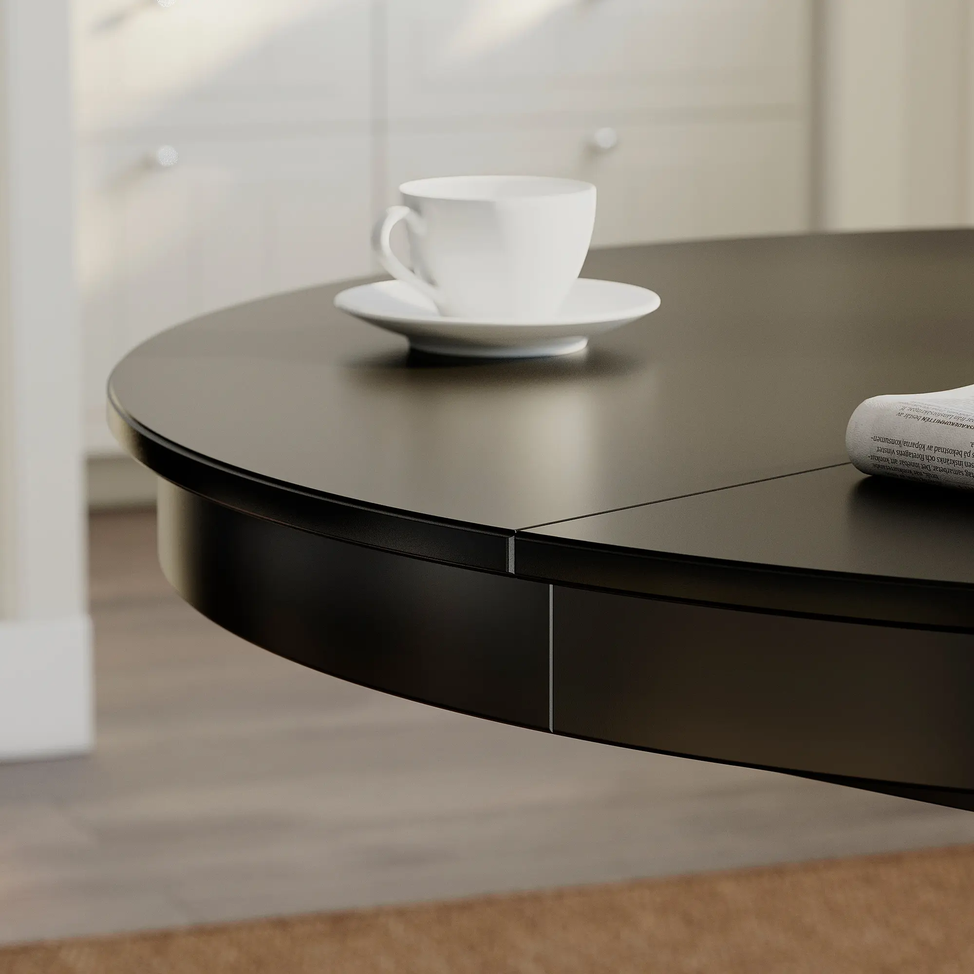 Masa extensibila Ikea Rosentorp 110/155 (Negru)